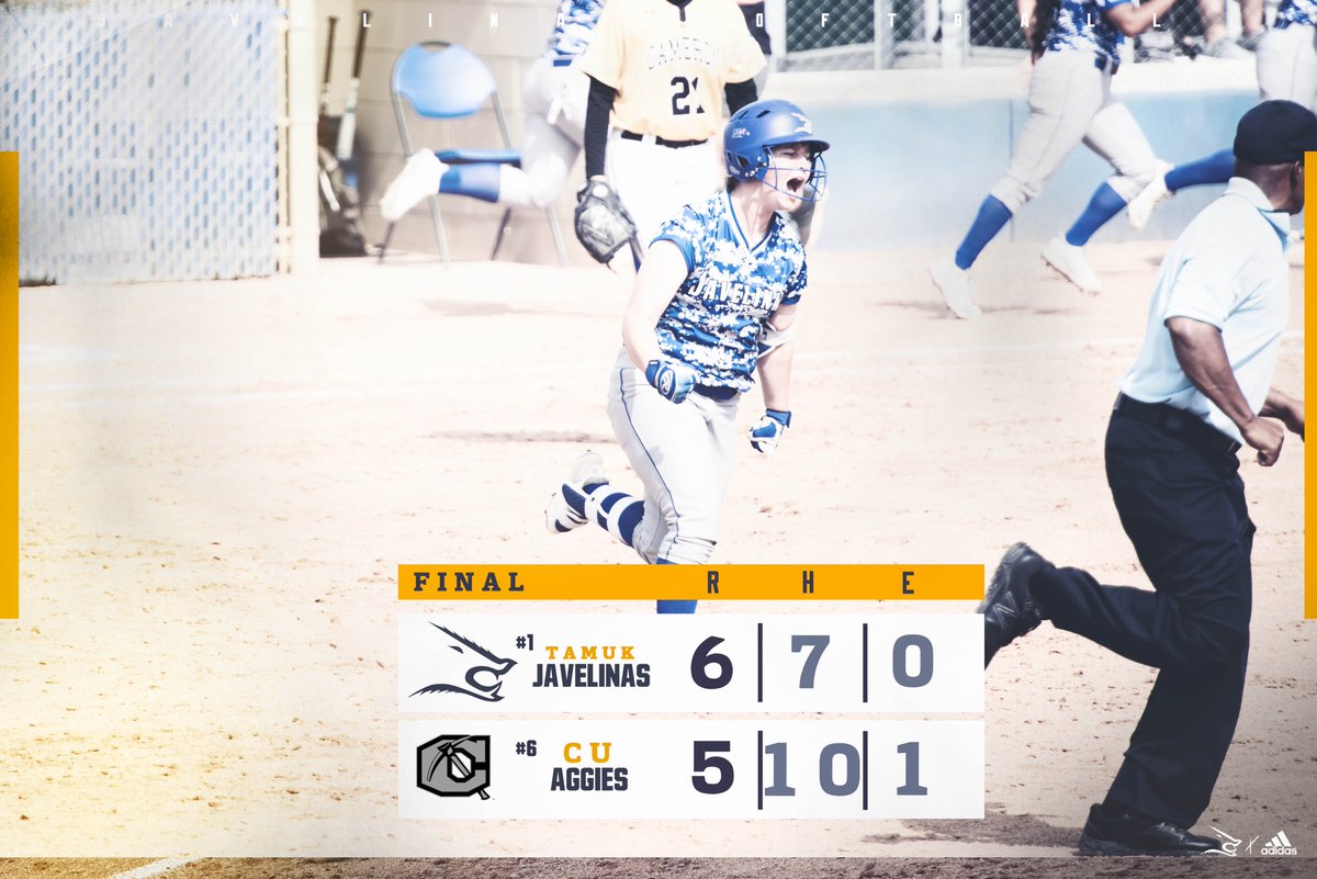 TAMUKSB's tweet photo. ITS ALL OVER!! @Bre123smithBre closes it out for her 20th win and the Javelinas are heading to Denver!! #EarnedIt #DestinationDenver https://t.co/AkAZVOSQvK