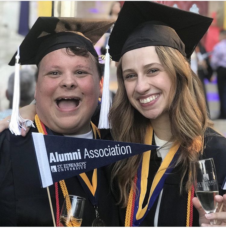 seugives's tweet photo. We want to give a special shout out to #LBGG Ambassador @aaronkkennard 💙💛 Aaron is an alumni from the class of 2018 and graduated with a B.A. in Communications. Thank you Aaron, for all that you do! https://t.co/TnmRzuqSIA
