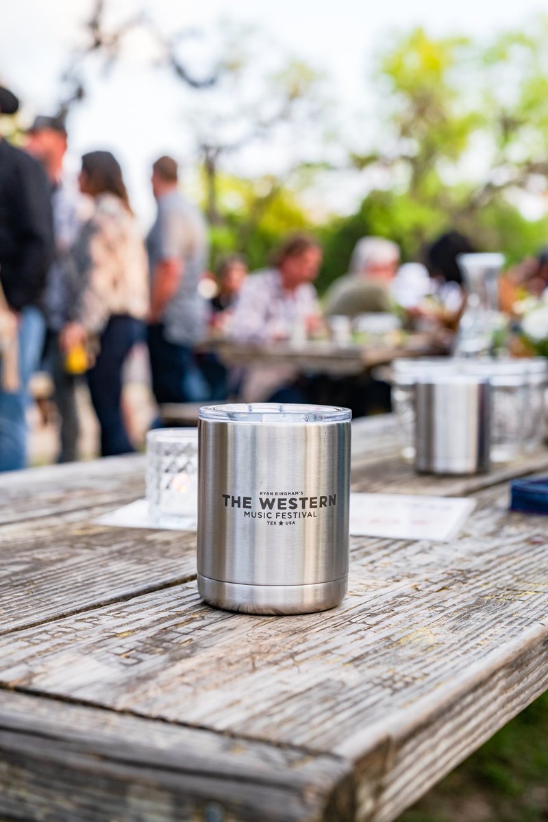 TheWesternFest's tweet photo. Cheers to the weekend! #FBF to the delicious, specialty cucumber jalapeño margaritas from our VIP #CampfireJam dinner. These were served on the rocks in custom #TheWestern @YETICoolers low balls for guests to take home 😎 https://t.co/2wzGEQTmAI