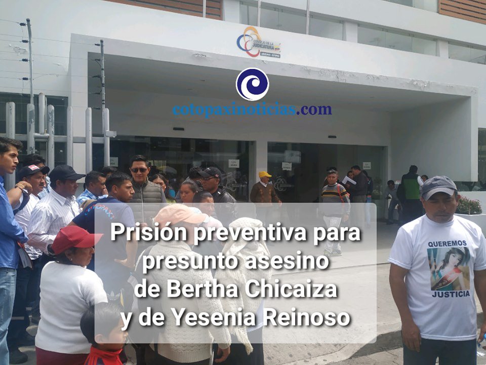 El ecuatoriano Mario Fernando B.T., de 42 años de edad, de oficio estibador, oriundo de #Lasso y conviviente de una mujer de #Aláquez, es la persona detenida por las muertes de #BerthaChicaiza y #YeseniaReinoso en #Latacunga #Cotopaxi 👉 facebook.com/plugins/post.p… @AsfadecEc