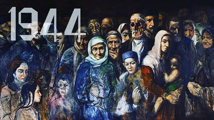 beridekiler's tweet photo. Dün Stalin, bugün Putin Rusyasının gerçekleştirmiş olduğu işgal ve soykırımı kınıyor, 18 Mayıs 1944 tarihinde soykırıma uğrayan yüzbinlerce Kırım Türkü soydaşımızı, soykırımın 75. yılında rahmetle yad ediyoruz.

#Kırım #KırımSoykırımı #KırımTürkleri #Kırımİşgali #18Mayıs1944 https://t.co/iHYqbg9rOY