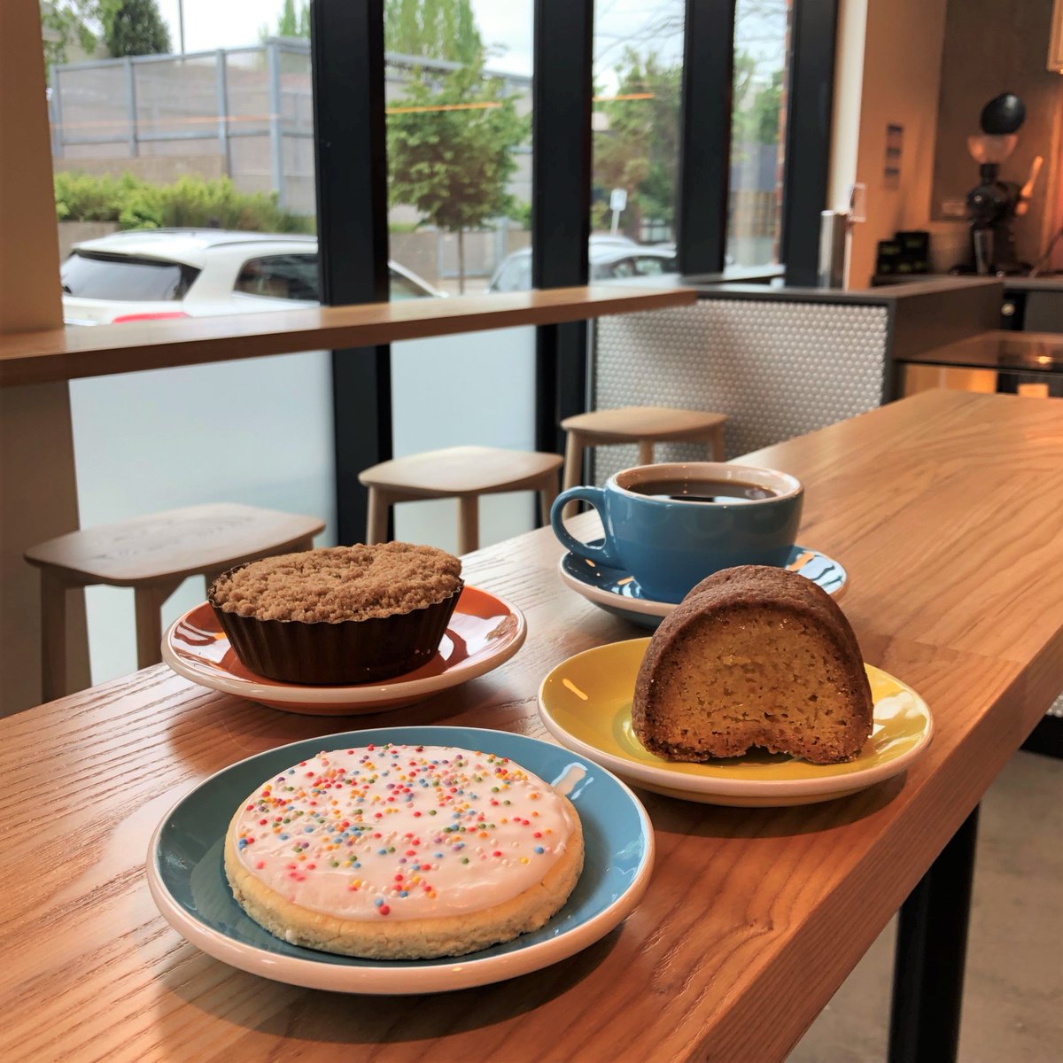 We are now offering vegan and gluten free goodies from @petuniaspiesandpastries. Now we can all enjoy a tasty treat!