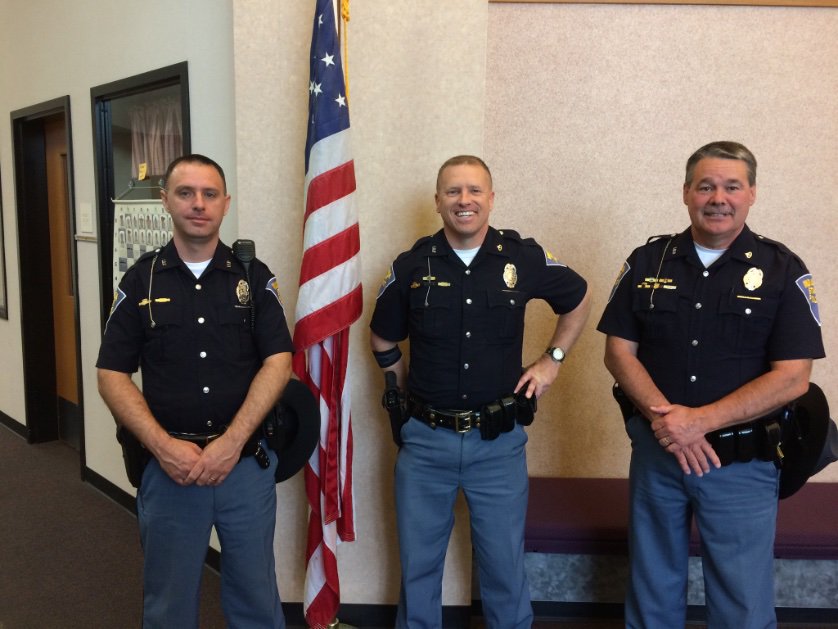NDaviessElem's tweet photo. What an honor it was for these fine men to stop in today! Coffee and cinnamon rolls are the least we can do to show appreciation! #ptosponsored https://t.co/JAanfDGuWz