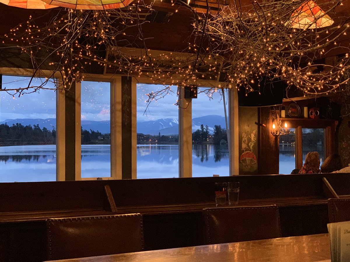 The reflection of #MirrorLake looks like spring and welcomes another weekend. Enjoy your Friday. #PerfectDayADK #MeetMeInLP #AdksUSA #Adirondacks