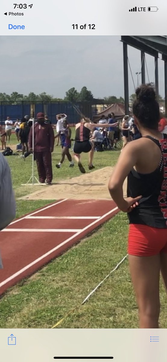LHS_Skins_Track's tweet photo. The liberal triple jump girls go 5th, 6th, and 7th(KT) with Machia Mullens PRing with a jump of 35-2 and Grace Crossman PRing jumping 35-1 @sportsguybrock @USD480 @LHS_Redskins https://t.co/2sCcqaSEy9
