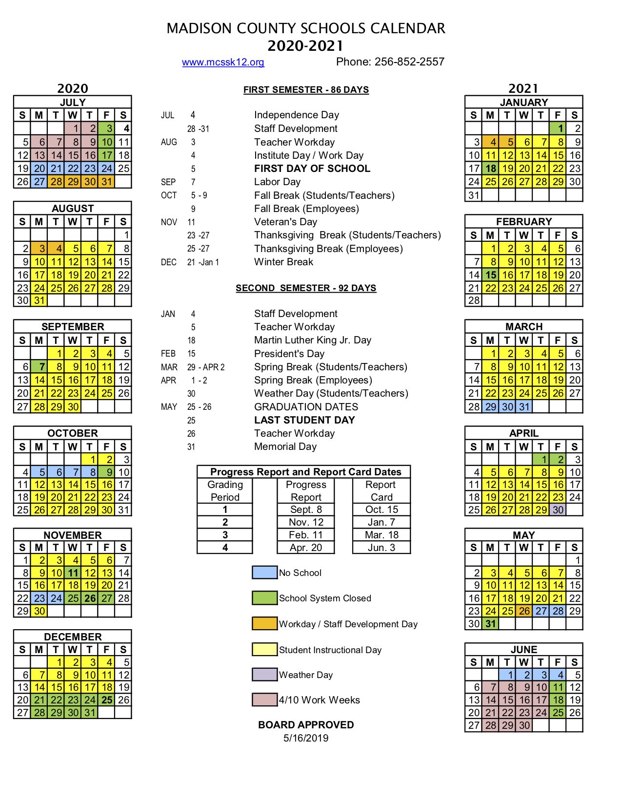 Madcoschools Madison County Schools 21 School Calendar Printable Versions Of Mcss School Calendars At This Link T Co Rl7xpurz6t T Co 6hhk3ggife Twitter