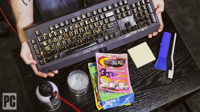 PCMag's tweet image. How to clean your computer keyboard: trib.al/F0lkyhS