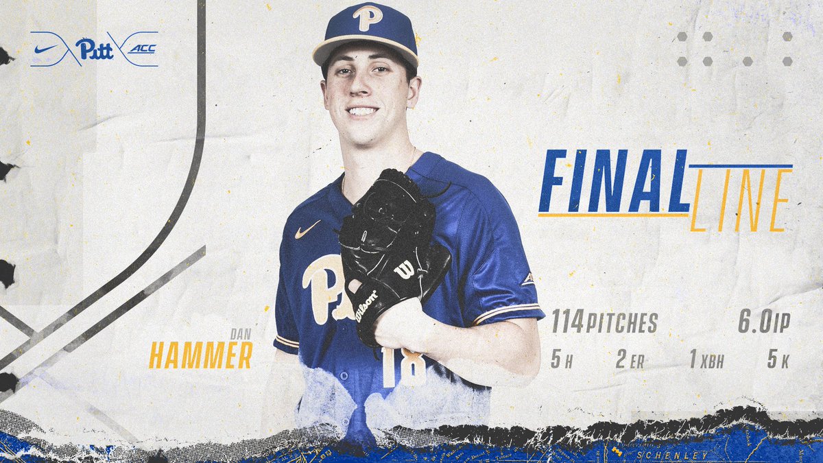 B7 | Hammer's day is done as the junior puts together a quality start in his final appearance of the season. 

🔨⏰

#H2P