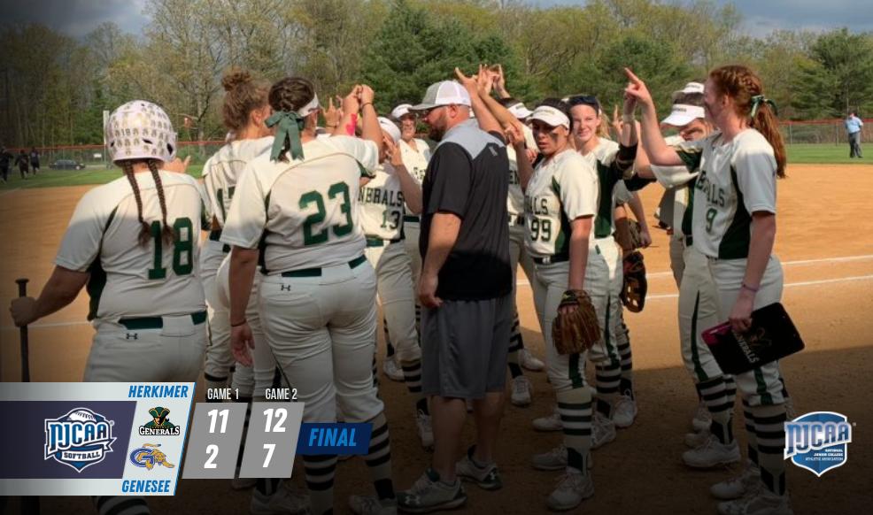 NJCAASoftball's tweet photo. 8⃣ straight for the Generals!

Downing Genesee in back-to-back games, Herkimer wins the District A title and will take a trip to the national tournament for the eight consecutive season.  

#NJCAASoftball | https://t.co/uiWlukovx1 https://t.co/j2W4UHGJyd