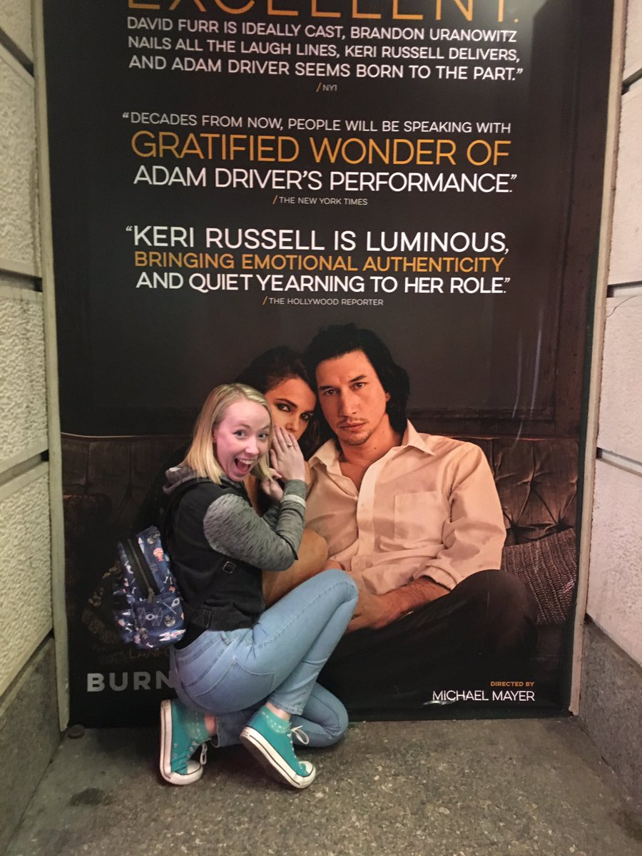 ch_door's tweet photo. hii i met adam driver last night (security wouldn’t allow selfies) but i will never recover he is a dream https://t.co/RNeAibaYJd