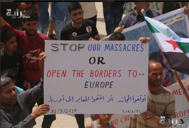CombatChris1's tweet photo. #Syria : The reality and consequences of Regime and #Russian aggression. #MarchToTheBorders https://t.co/fAKXn0JAdz