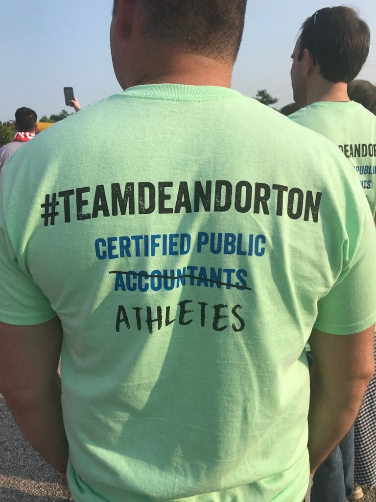 DeanDorton's tweet image. The @SportsinLou #LouisvilleCorporateGames has begun! And naturally, #TeamDeanDorton is representing in style. #ReadySetGame