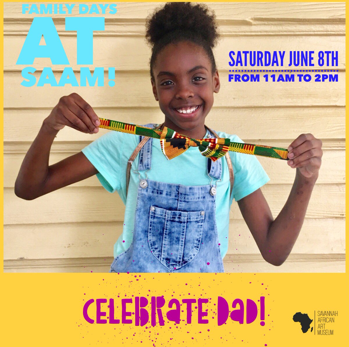VISITSAAM's tweet image. Join us next Saturday June 8th, for another #Familyday event at #SavannahAfricanArtMuseum! #visitsaam