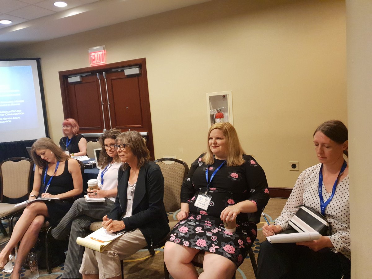 corbeau_1863's tweet image. @barbbrents hosts discussion of politics in USA &amp;amp; deeply carceral environment, with others who critique &apos;abolitionism&apos; as a confusing term re: prison abolition vs.#sexwork decrim #CRN6_DC2019 #LSA2019