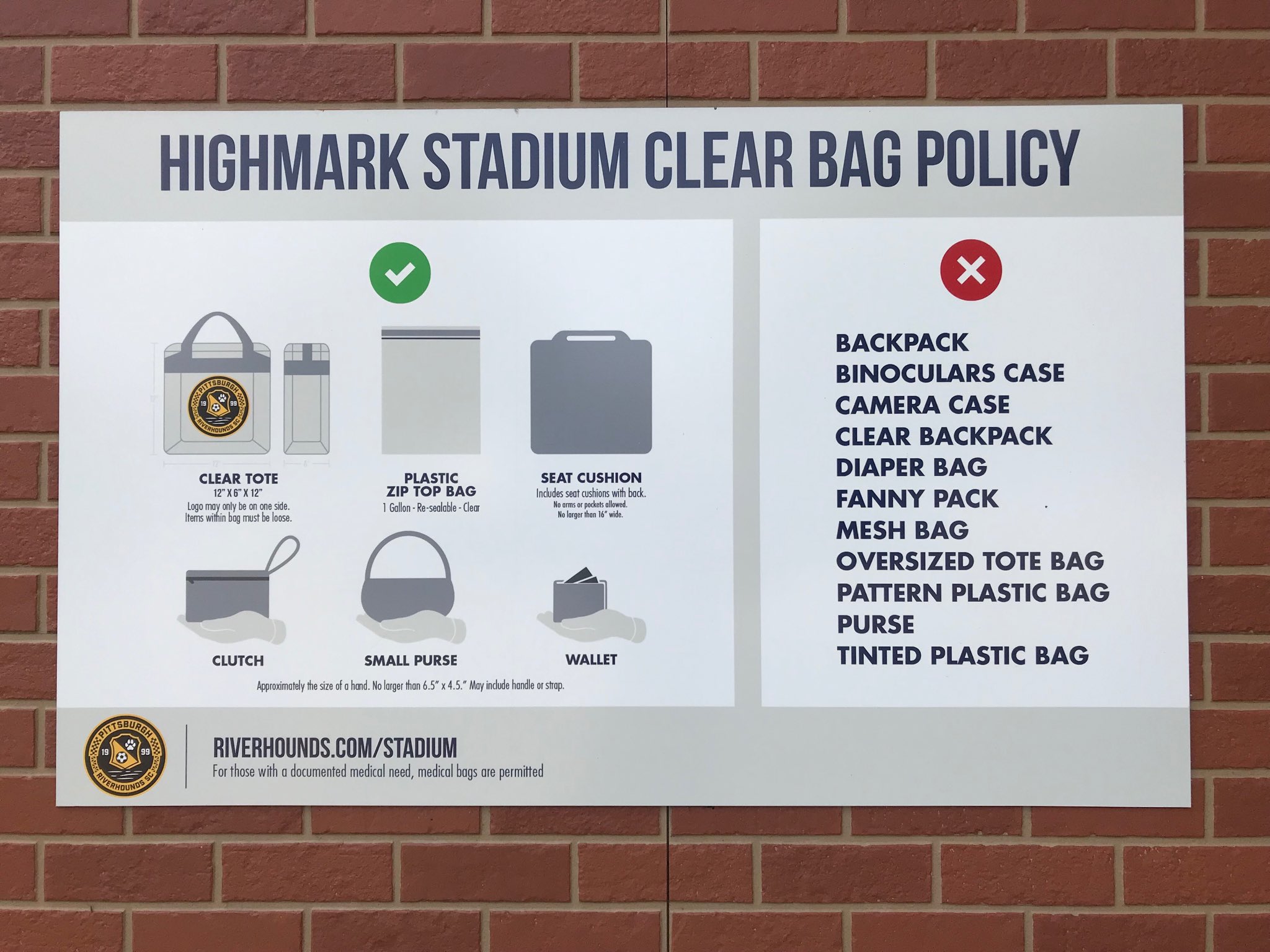 Clear Bag Policy - Highmark Stadium