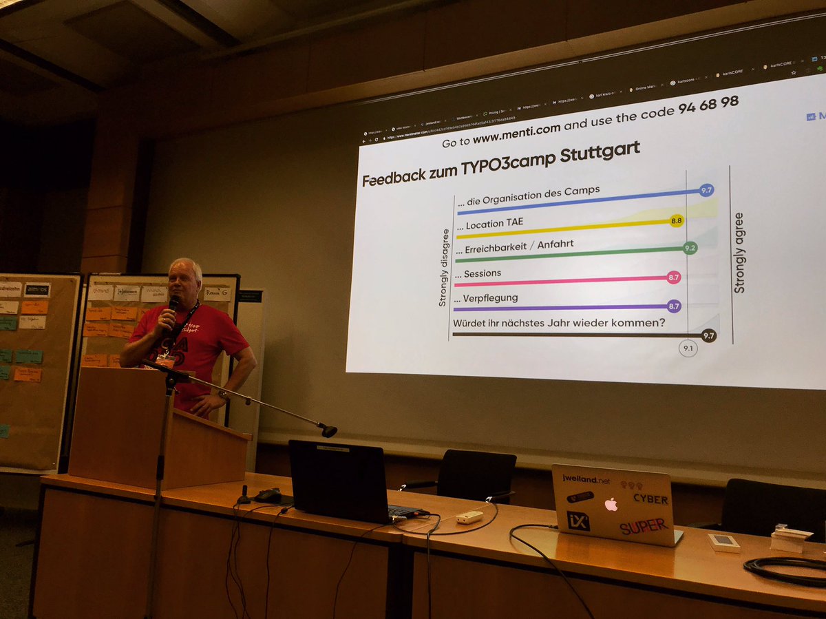 jweilandnet's tweet image. Ein super #t3cs geht zu Ende, nächstes Jahr 10. TYPO3camp am 21.-23. Mai 2020