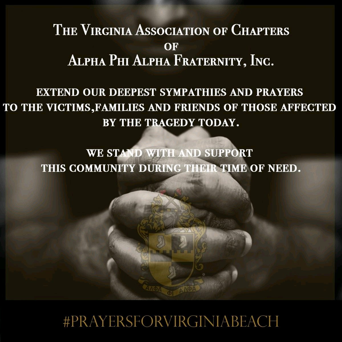 #VirginiaBeachShooting <a href="/VACAPAF1/">VACAPAF</a> <a href="/apa1906NETwork/">Alpha Phi Alpha Fraternity, Inc. ®</a> <a href="/AlphaEast7/">AlphaEast</a>