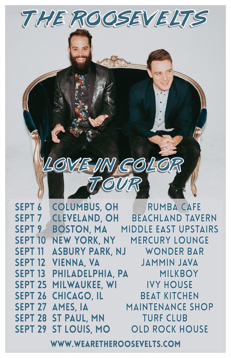 Love in Color Tour part 1 kicks off in Columbus! Get your tickets now! Bit.ly/RoosTour
