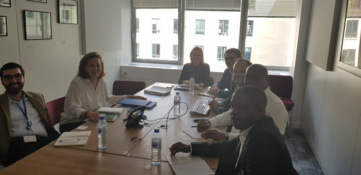 NapoLouis's tweet photo. Last meeting of the @NEPAD_Agency learning mission for the Africa Integrated High Speed Railway Network #AIHSRN with the International Transport Forum. @NEPAD_Agency #AIHSRN https://t.co/jPmqqQmnhI