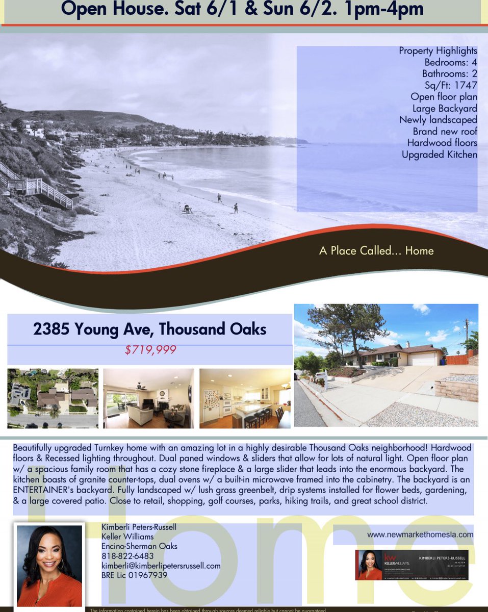 Open House today in Thousand Oaks. 1-4  #openhouse #thousandoaks