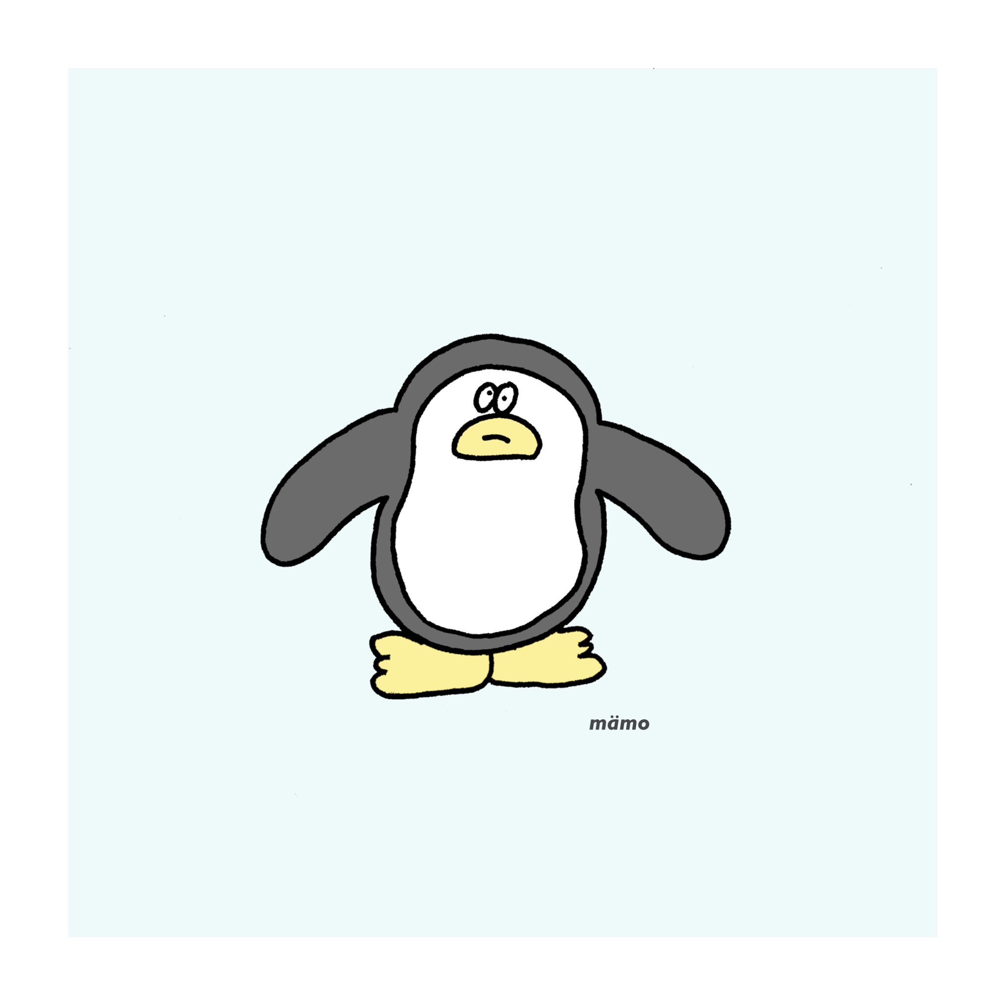 Mamo V Twitter ゆるいペンギン くそゆるいペンギン イラスト シュール 絵描きさんと繋がりたい T Co Z47m1tcnsv Twitter