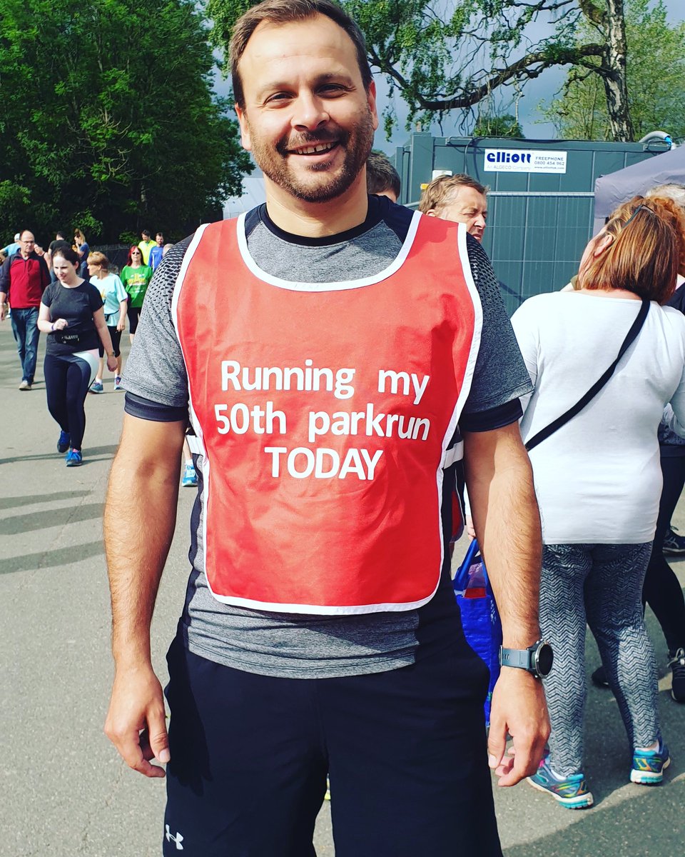 Happy 50th Parkrun to my Bruv, Dean, when he started Parkrun he never thought he would still continue....#parkrunbug #lovetorun #intheblood @heatonparkrun thanks also for the goodies #healthyswaps @coopuk