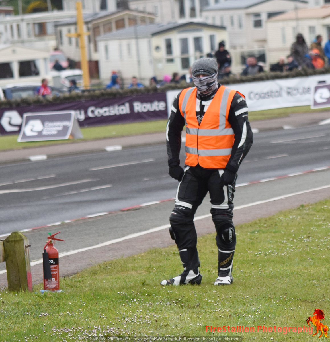We had a fab week of weather at the #nw200 until Sat.where we froze from 7-6 ish but still loved it - not sure who this guy is but sums the weather up #nw200 #raceday @northwest200 #juniperchicane @Official_RRI #irishroadracing please tag if you know him #firestallionphotography