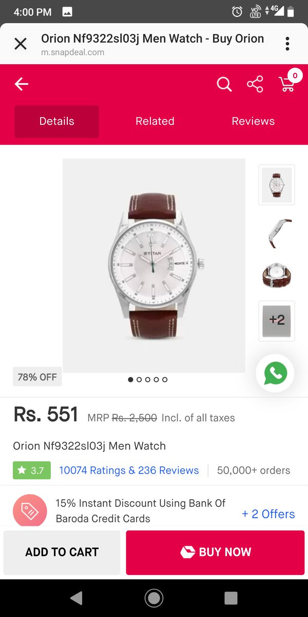 snapdeal fake casio watches