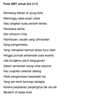 Puisi Cinta Habibie Untuk Ainun - Kumpulan Puisi