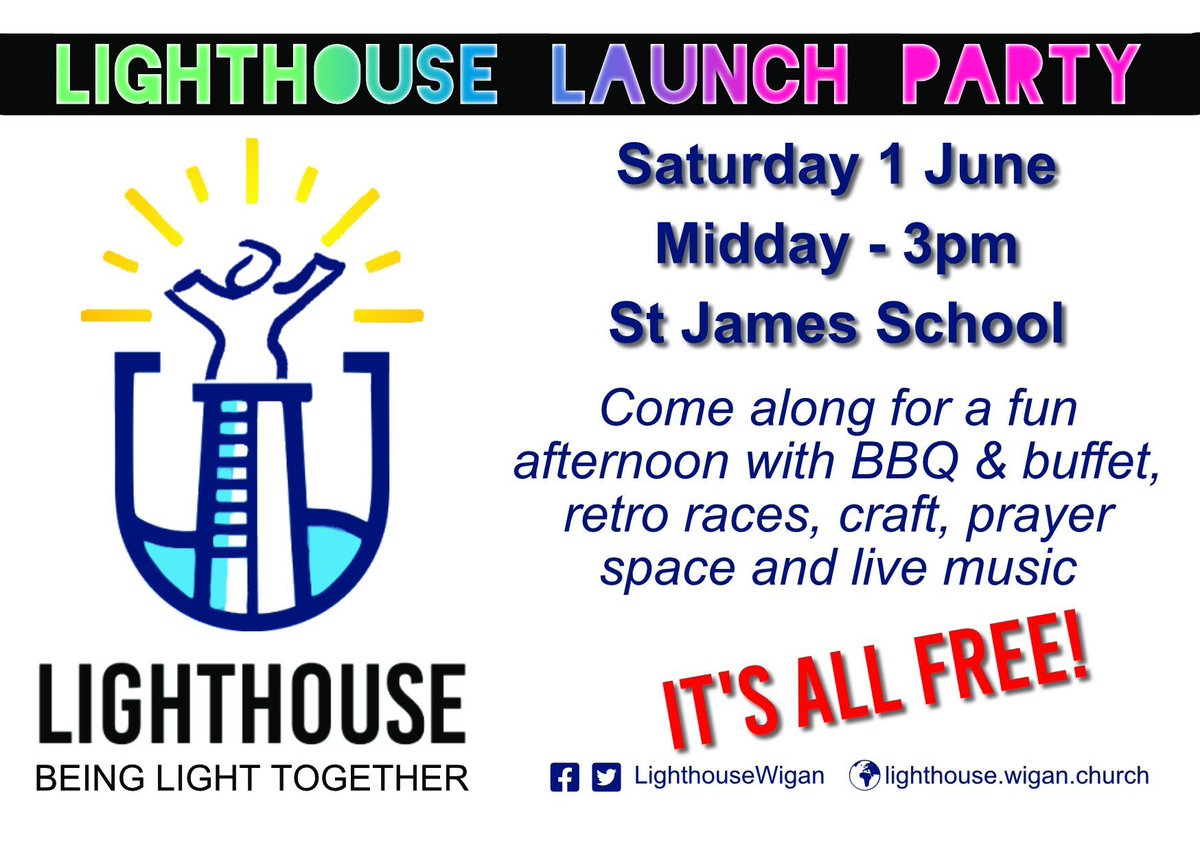 We nearly set up at <a href="/LighthouseWigan/">Lighthouse</a> for our big launch come and join us at 12. 1pm food. Bring a friend