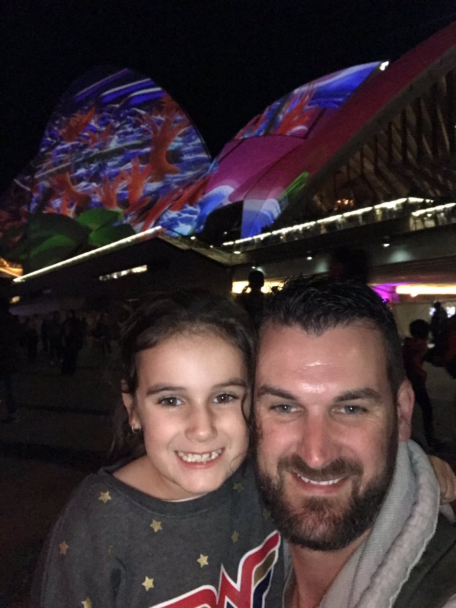 Have had such a wonderful day with this little ‘Wonder Woman’ of mine 😊. #Sydney #CircularQuay #VividSydney