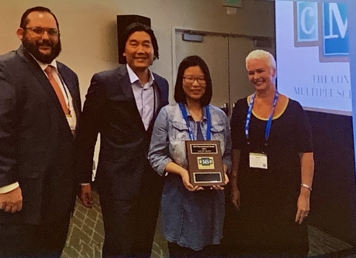 Inspired by all 4 finalists in today’s #CMSC2019 #MS NeuroInnovator Contest. and the winner is... Linh Pham (NIH) for reimagining &amp; digitizing the neuro exam. had such a blast deliberating w/fellow judges Darin Okuda &amp; Matthew Price.