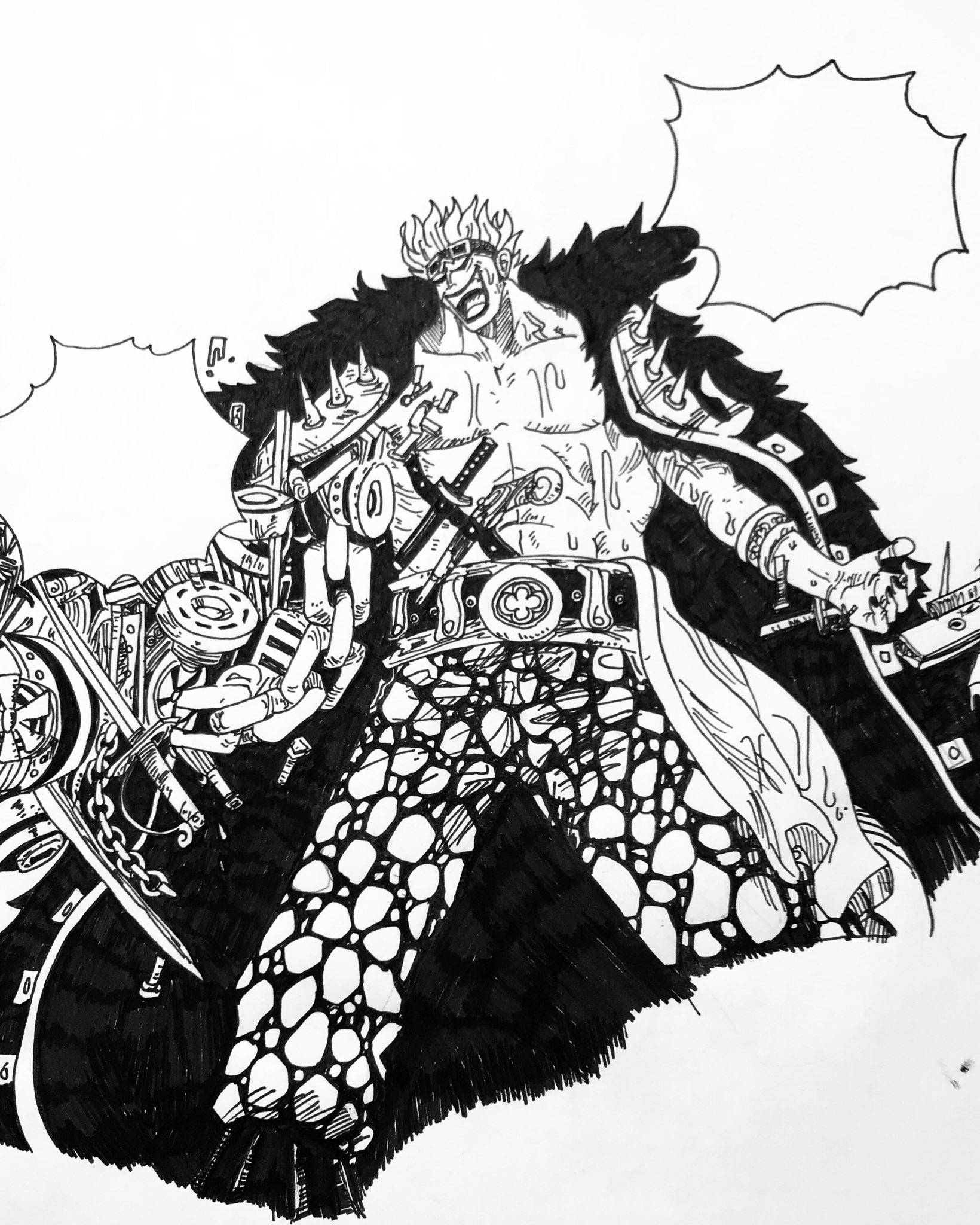 𝐤𝐞𝐧𝐬𝐡𝐢𝐫𝐨 キッド 過去絵 ワンピース 模写 ユースタス キャプテン キッド 絵描きさんと繋がりたい T Co Exhrwqxshz Twitter