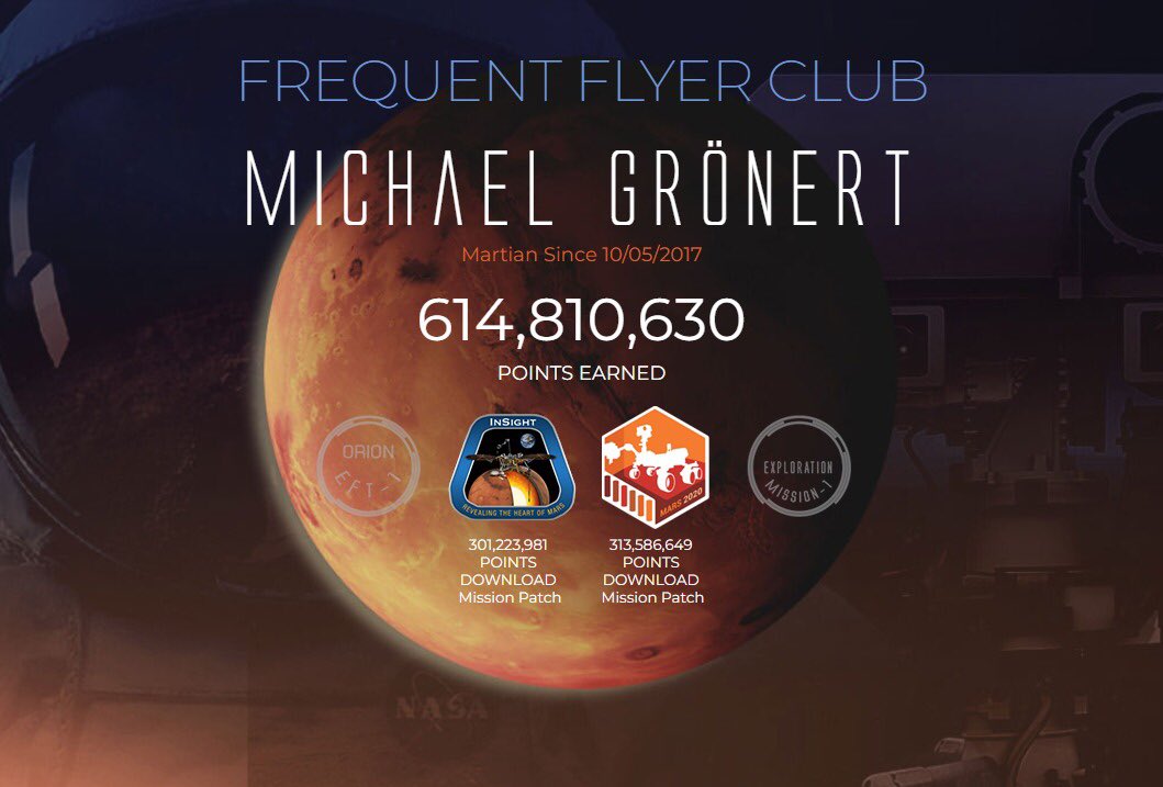 BadToxic's tweet photo. Got my #ticket to #mars for July 2020, Atlas V-541, #NASA.
313,586,649 #bonusMiles!
https://t.co/9qY4VzcIP6
#NationalAeronauticsAndSpaceAdministration #Atlas #rocket #Rakete #AtlasV541 #BoardingPass #BonusMeilen #AirForce #FrequentFlyerClub #FlyClub #club #Vielflieger #mission https://t.co/34pwVDwoQG