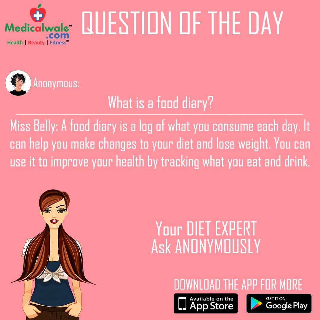 Medicalwalecom's tweet photo. Have any diet query? 
Ask our dietitian Miss Belly!

Download the app- https://t.co/MOfWdFW4N8
#Medicalwale #MissBelly #DietExpert #AapKeHealthKaSaathi #KaroOnlyHealthKiBaat #FoodDiary #Log #Consumption #Changes #Diet #WeightLoss #TrackHealth #Eat #Drink #HealthyFood #HealthyDiet https://t.co/d1DEtn1vVO