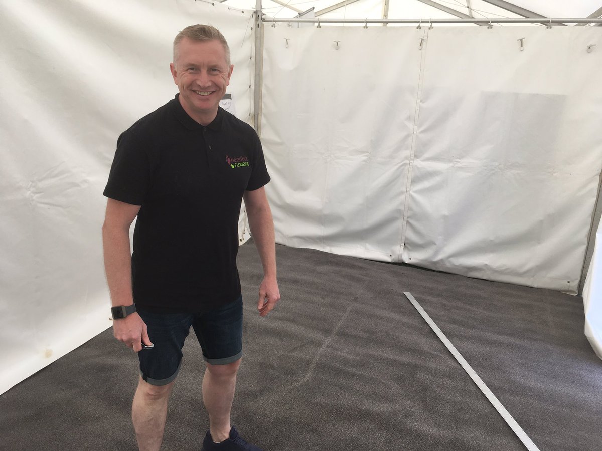Just started to set up for the <a href="/RutlandShow/">Rutland Showground</a>... many thanks to <a href="/BarefootFloors/">Barefoot Flooring</a> for delivering the carpet!!