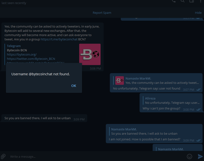 superbintellect's tweet photo. Hi @telegram . I wanna join https://t.co/dpbrYxZGXB   but I got these errors? How is it possible that I banned from a group that I never joined?
#Telegram #Bytecoin #BugBounty #Bug
@Bytecoin_BCN https://t.co/iJfgKx2ALk