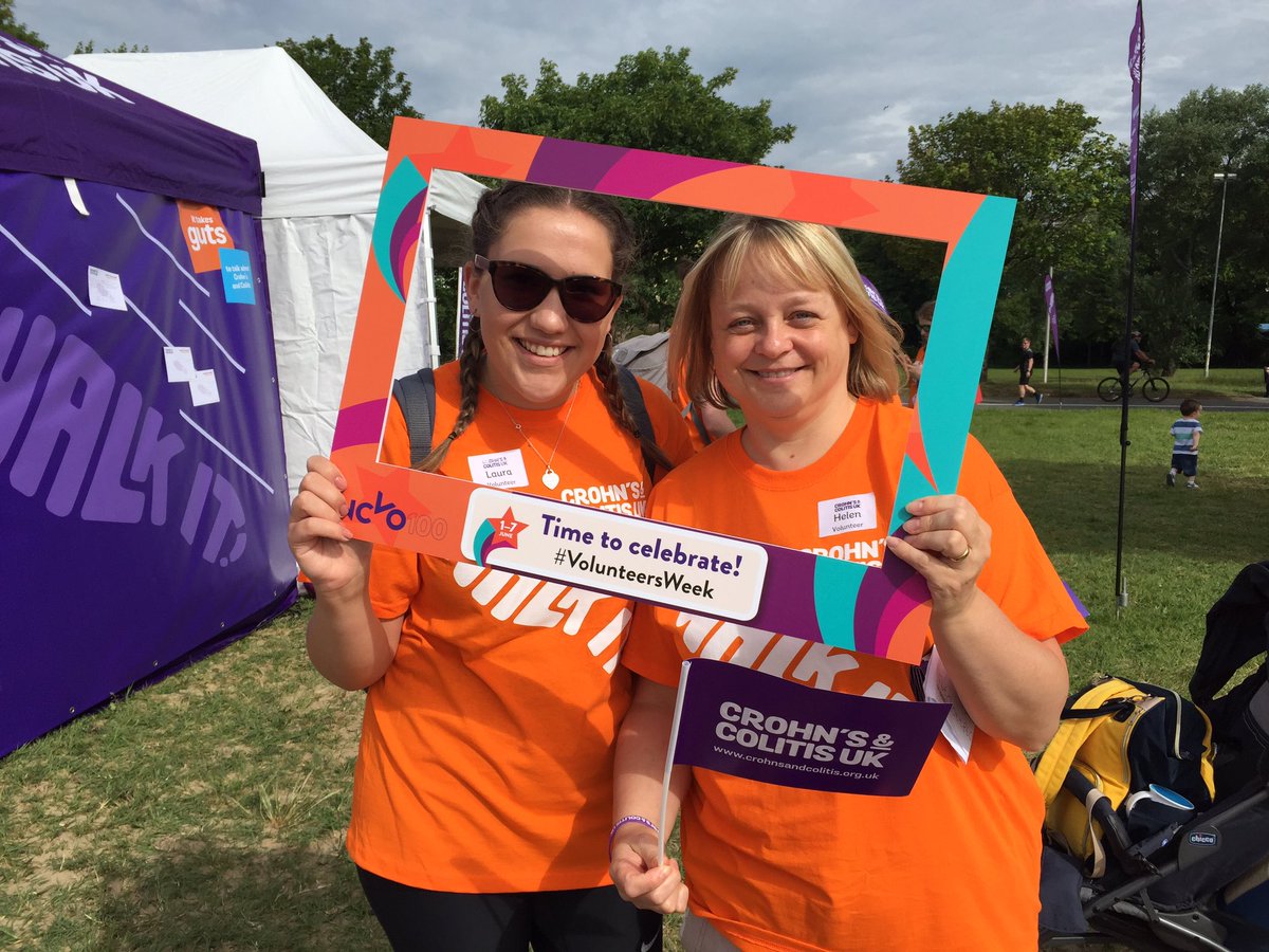CrohnsColitisV's tweet photo. A huge shout out to our amazing @CCUKSouthWales volunteers showing their support today at #WALKIT Swansea. Time to celebrate! #VolunteersWeek @NCVOvolunteers #Crohns #Colitis @CrohnsColitisUK https://t.co/YkBCT0kPjD