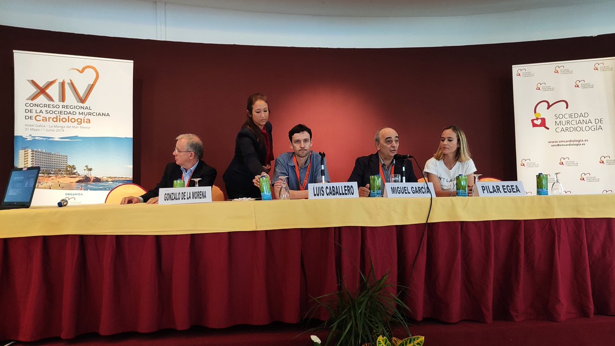 "Nuevos desafíos de la Imagen Cardíaca",  moderadores Dra. Pilar Egea, Dr. Miguel García,  Dr. Luis Caballero y Dr. Gonzalo de la Morena
#SMCardio19