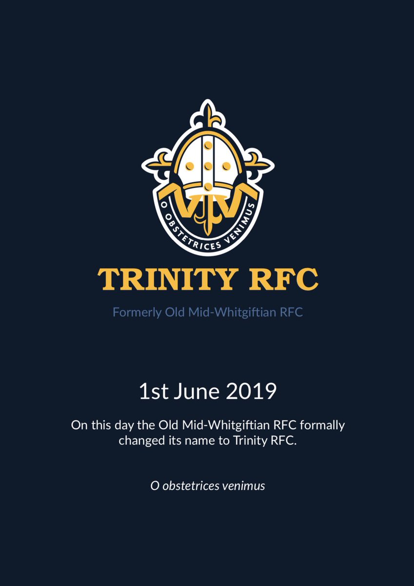 TheOldMids's tweet photo. Welcome to Trinity RFC.

A new era for the Old Mids.
https://t.co/BNQjYb9j8d https://t.co/MfIcvnIpRD
