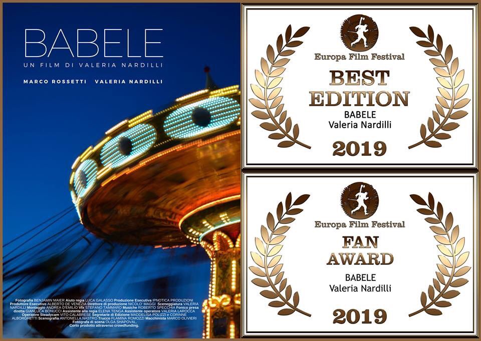valerianardilli's tweet photo. 🎉 Abbiamo vinto! Due premi ad Europa Film Festival:
🏆 Best Editing 
🏆 Fan Award https://t.co/xgPq7rBou4