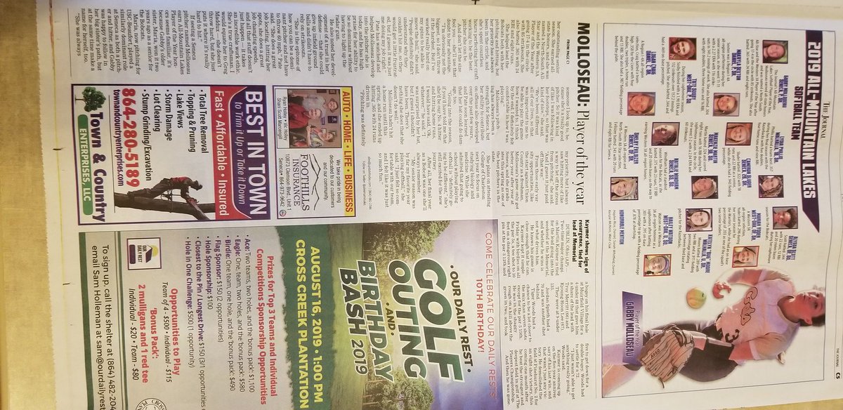 DavidMolloseau's tweet photo. @gabby_molloseau - Icing on the cake.  On graduation day none-the-less.  The Journal's 2019 All Mountain Lakes POY! https://t.co/w7am0fJZlg