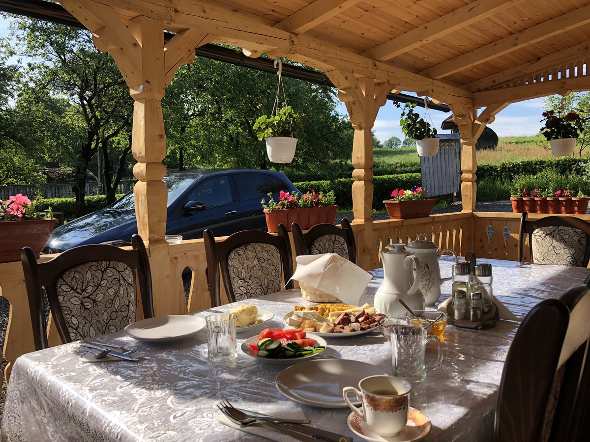 MikesRoadTrip's tweet photo. Traditional breakfast while staying at a guesthouse in the rural village of Breb in Northern Romania. #roadtripromania in the all new B-Class by @MercedesBenz Romania.
#MercedesBenz #NouaClasaB #JustifyNothing https://t.co/Qfz3GLSN6x