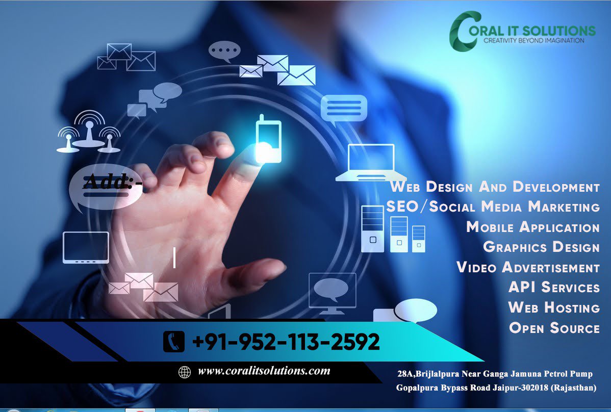 coral_it's tweet image. There are no secrets to success. It is the result of preparation, hard work, and learning from failure."
#Web_Design_and_Development #graphic_designing #Web_Development_Company #Web_Designing_Agency #Web_Services #Top_Social_Media_Marketing_Companies #coral_it_solutions #jaipur