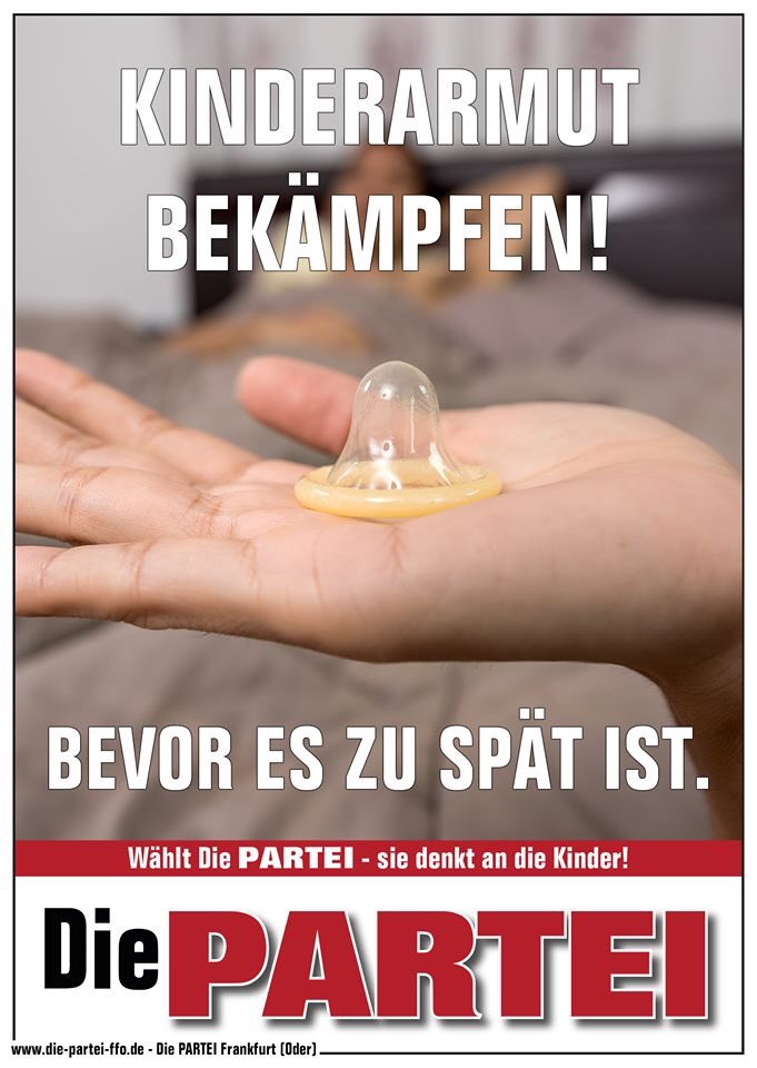 diepartei_ffo's tweet photo. ALLES GUTE ZUM #KINDERTAG!

Wusstet ihr, dass #Kinder die reinsten Klimakiller sind?

Bis zu ihrem 18. Lebensjahr die Eltern 250.000€ kosten?

Nicht die #CDU wählen?

Teilweise überhaupt nicht wählen gehen?

Denkt mal drüber nach! https://t.co/1Cloujafjn