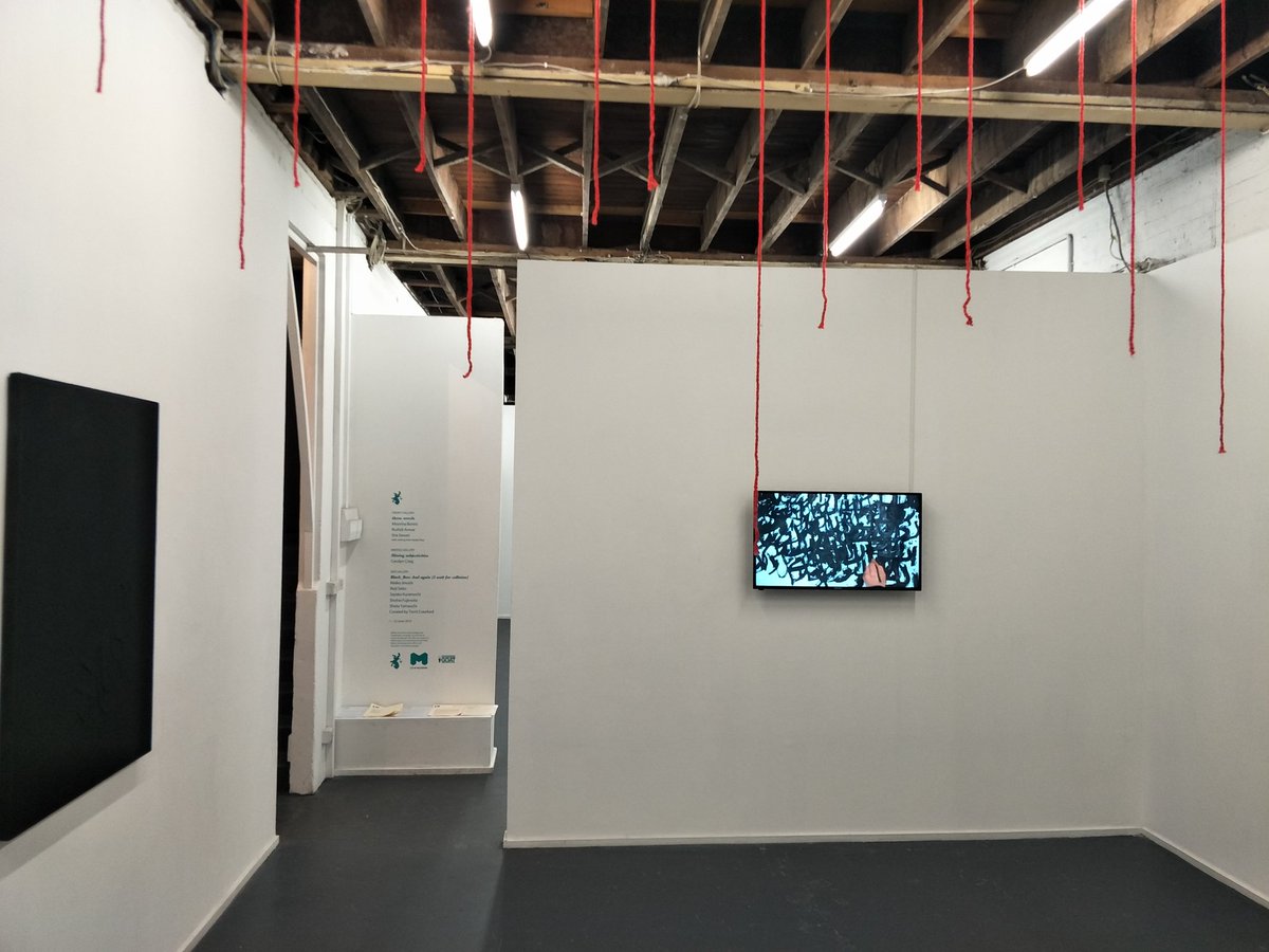 Jessica_Row's tweet image. Thank you to everyone who came to 'these words' at @KINGSartistrun on Friday night! Featuring Rushdi Anwar, Sha Sawari and Moorina Bonini with writing and live reading by Nadia Niaz. Exhibition continues till 22 Jun 2019. Open Wed-Sun 12-6pm. kingsartistrun.org.au/program/these-…