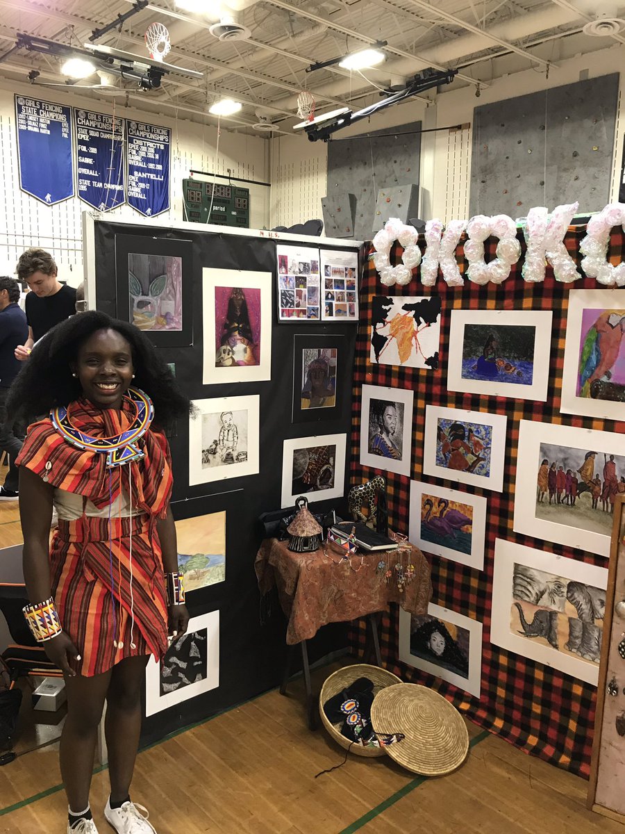 At the AP Art Show, AP students like Mellisa Okoko showcased their amazing creativity and artistic talents.