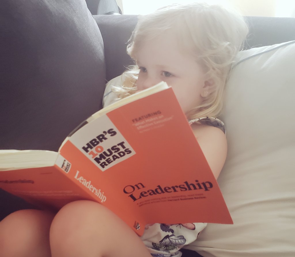 ashleymariecard's tweet photo. As soon as I set my new book down, Vivianne has to get her hands on it to "catch up her 'reading' so she can work like mommy." I have a feeling this girl is going to exceed mommy. #FutureCEO #girlbossintraining https://t.co/VBW1w8SL0h