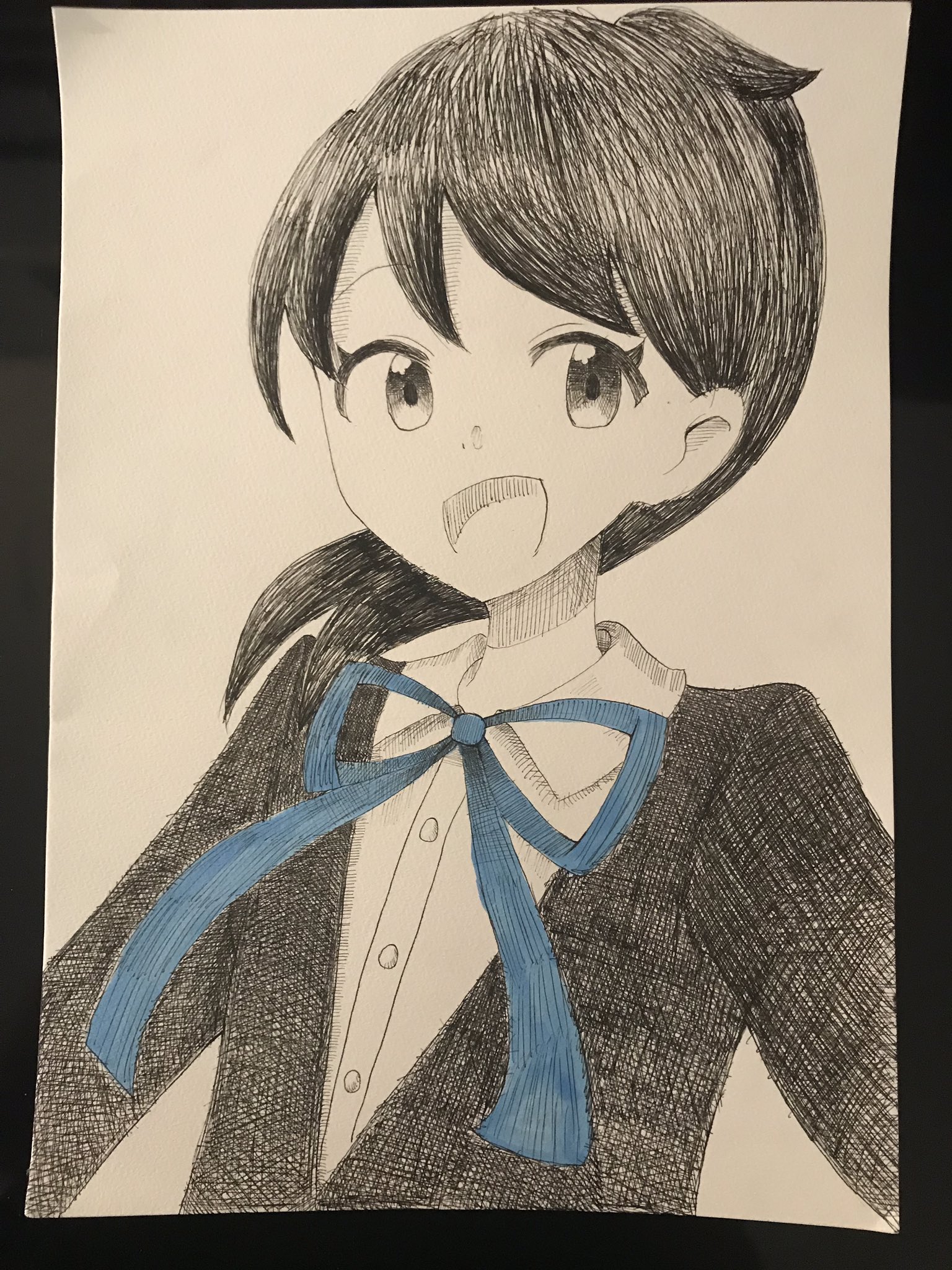 あぱ らし とうとう英語の教科書に萌え始めたので描きましたw Totalenglish 吉田未来 落書き ペン画 教科書 英語