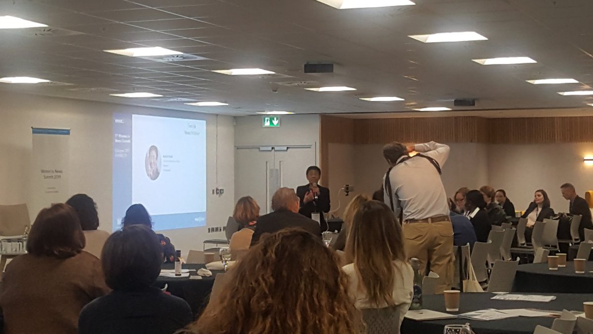 rasmus_kleis's tweet photo. When it comes to online harrassment, "platforms are both part of the problem and part of the solution", says @mariaressa, "no one else can do it, and they cannot do it without us". "We have to work together to deal with this, have to collaborate." 100% agree #WINsummit19 #WNMC19 https://t.co/HKrDJGcOij
